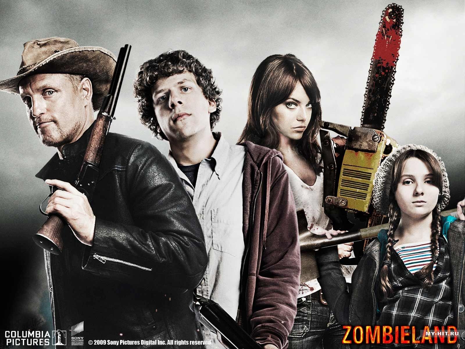 movies, Zombies, Gun, Zombieland Wallpaper