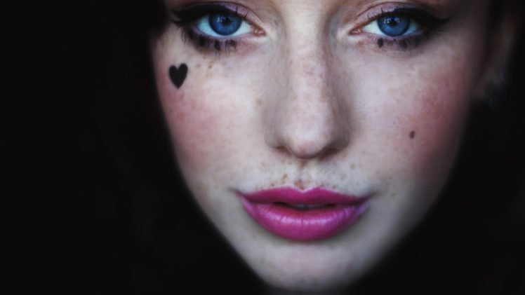face, Women, Blue eyes, Freckles HD Wallpaper Desktop Background