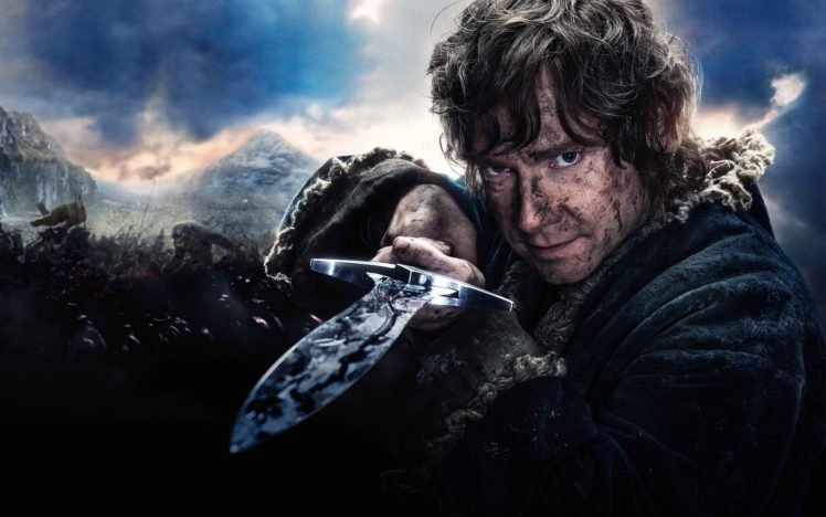 movies, Bilbo Baggins, Martin Freeman, The Hobbit, The Hobbit: The Battle of the Five Armies HD Wallpaper Desktop Background