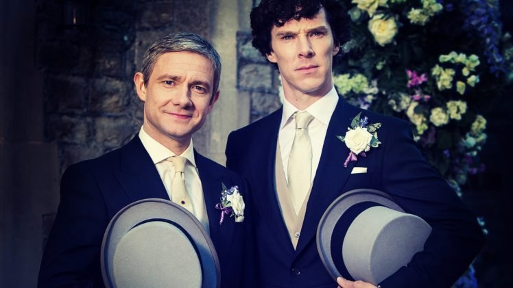 Sherlock, Benedict Cumberbatch, Martin Freeman, Weddings HD Wallpaper Desktop Background