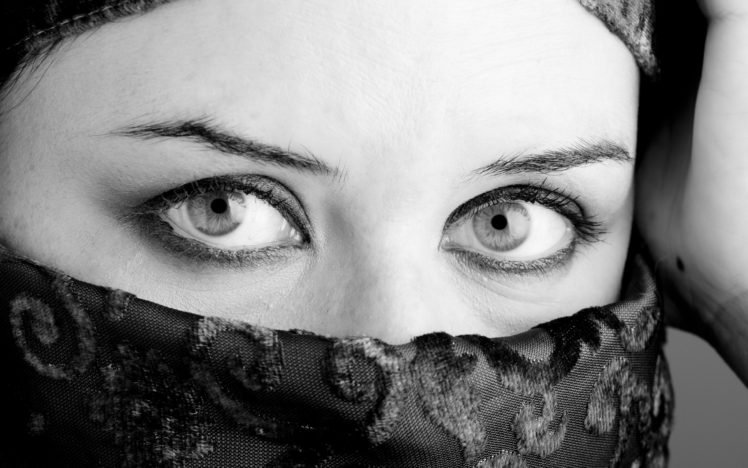 eyes, Veils, Women HD Wallpaper Desktop Background