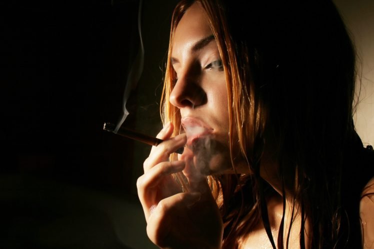 women, Brunette, Smoking, Kira W HD Wallpaper Desktop Background