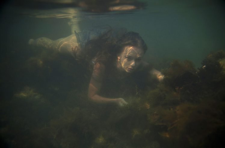 underwater, Swimming, Women HD Wallpaper Desktop Background