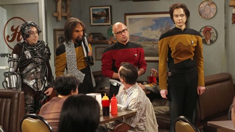 The Big Bang Theory, Sheldon Cooper, Costumes, Star Trek, Raj Koothrappali, Leonard Hofstadter, Howard Wolowitz HD Wallpaper Desktop Background
