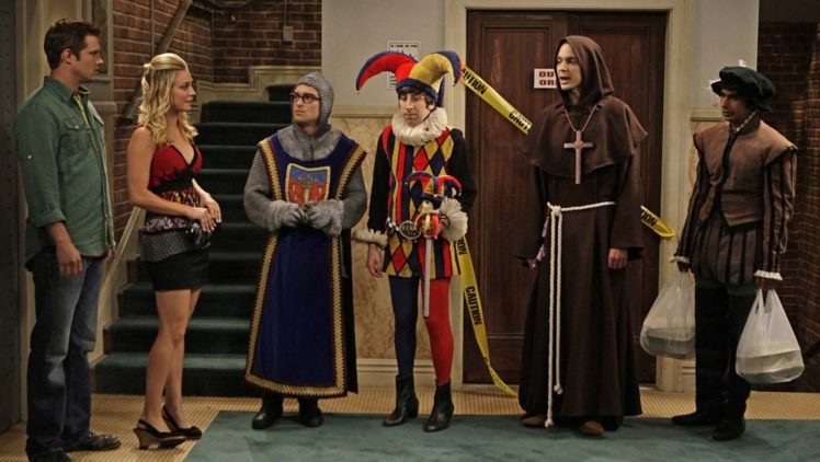 The Big Bang Theory, Sheldon Cooper, Costumes, Raj Koothrappali, Leonard Hofstadter, Howard Wolowitz, Penny, Kaley Cuoco HD Wallpaper Desktop Background