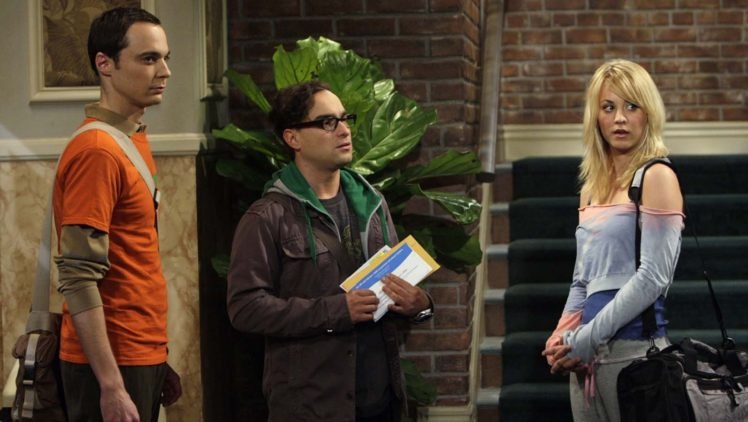 The Big Bang Theory, Sheldon Cooper, Leonard Hofstadter, Penny, Kaley Cuoco HD Wallpaper Desktop Background