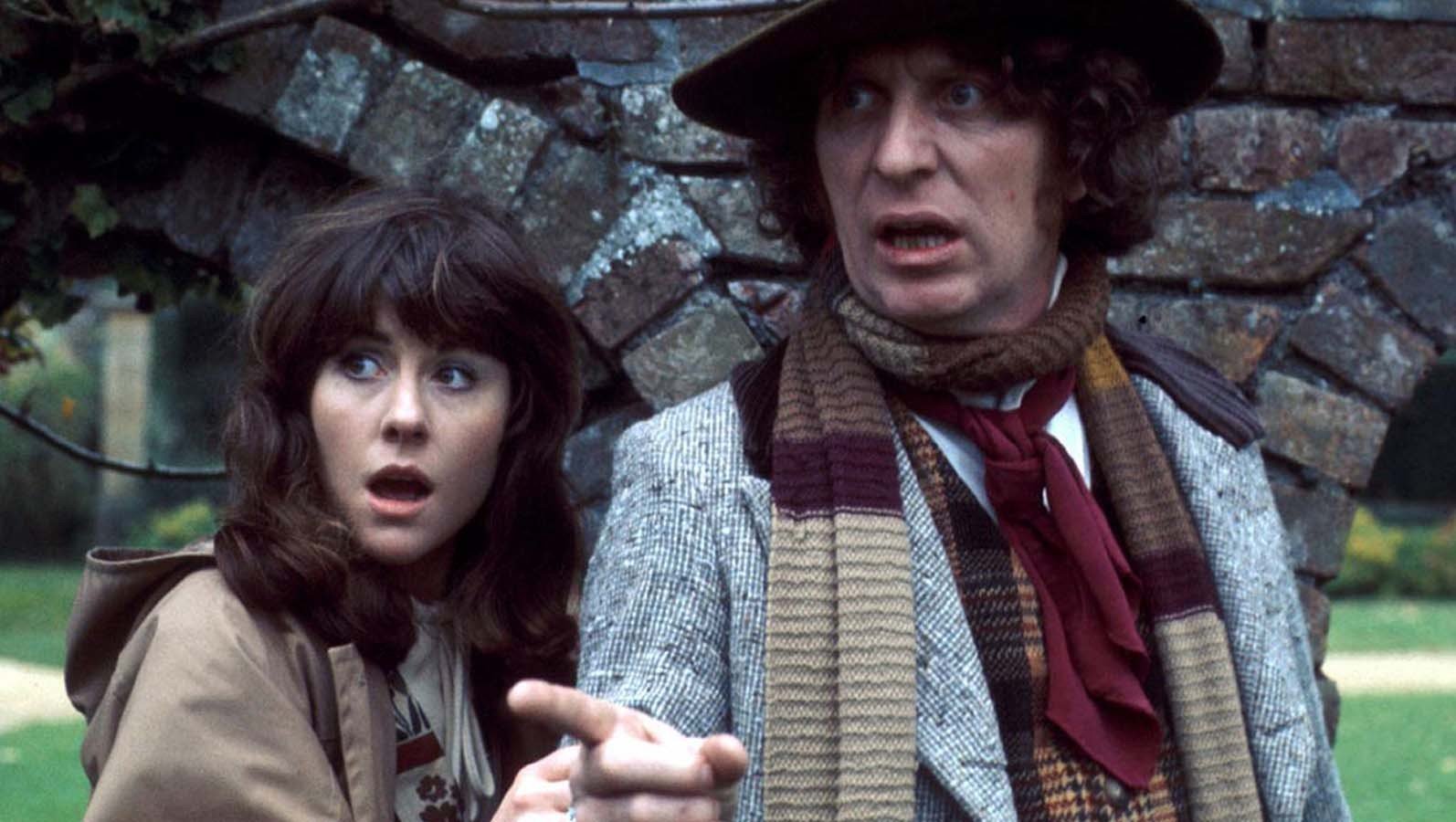Doctor Who, Tom Baker, Elisabeth Sladen Wallpaper