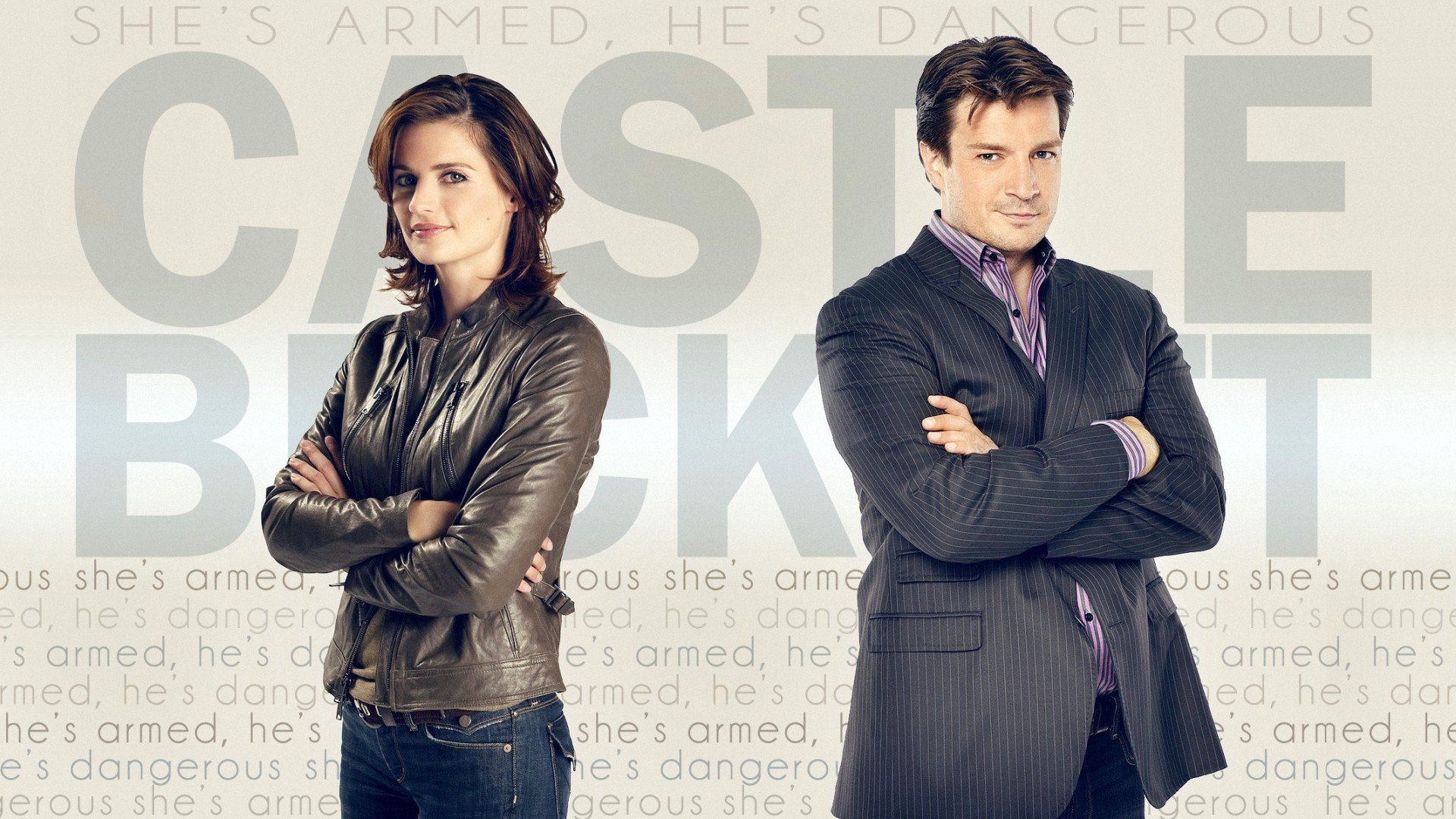 Castle (TV series), Stana Katić, Nathan Fillion Wallpaper