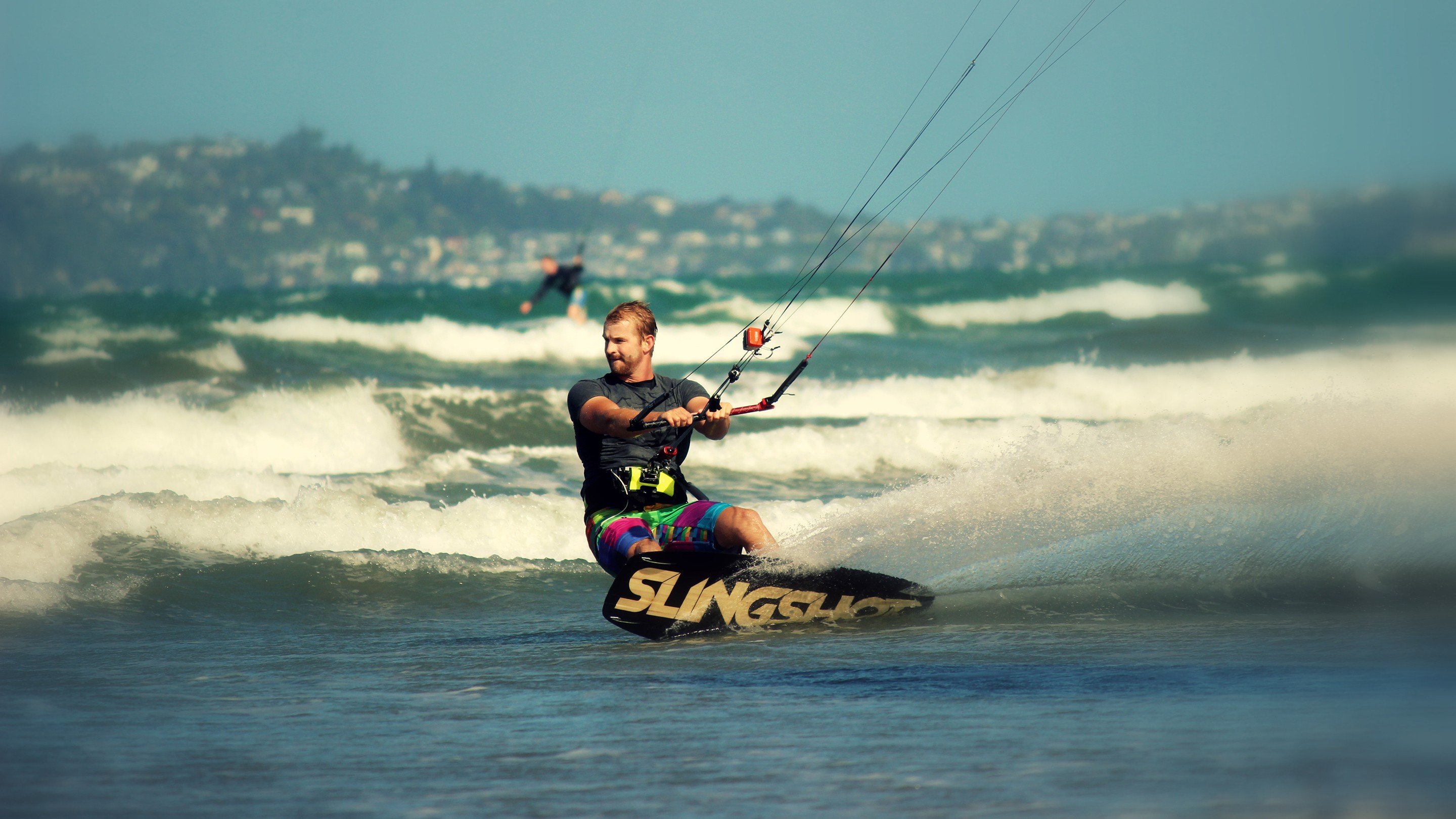 surfing, Beach, Waves, Sea, Sports, Kite surfing Wallpaper