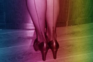 heels, Stockings, Colorful