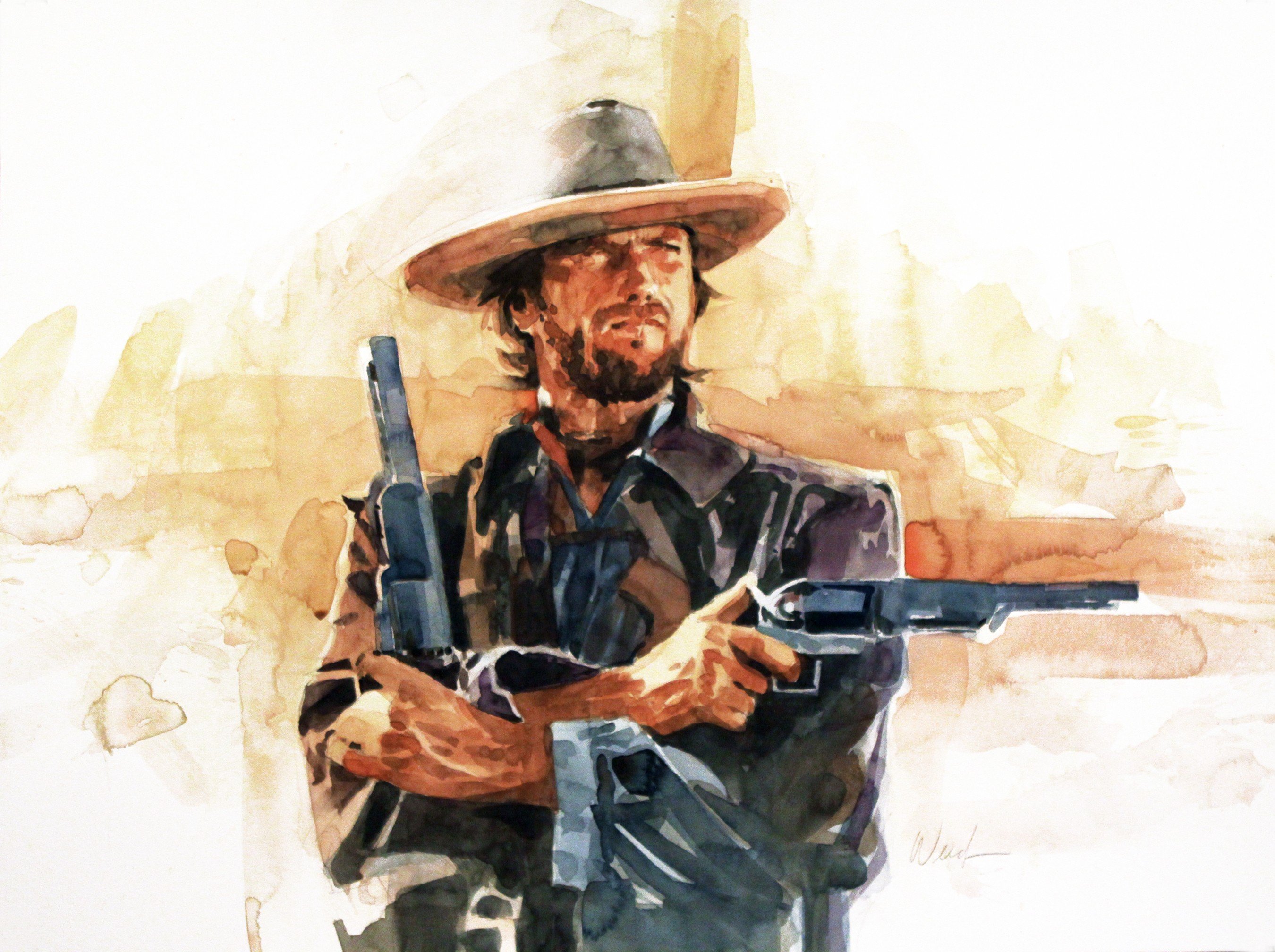 Clint Eastwood, Artwork, Movies Wallpaper