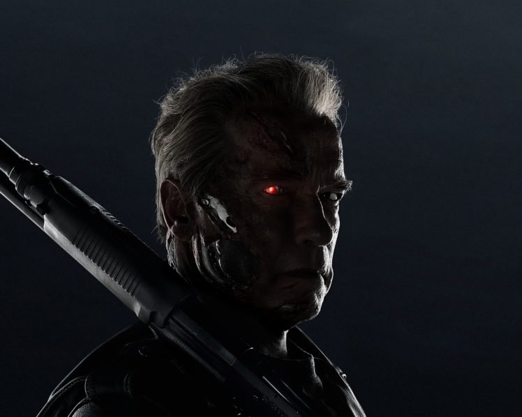 Terminator, Arnold Schwarzenegger, Terminator Genisys, Cyborg, Weapon, Movies, T 800 HD Wallpaper Desktop Background