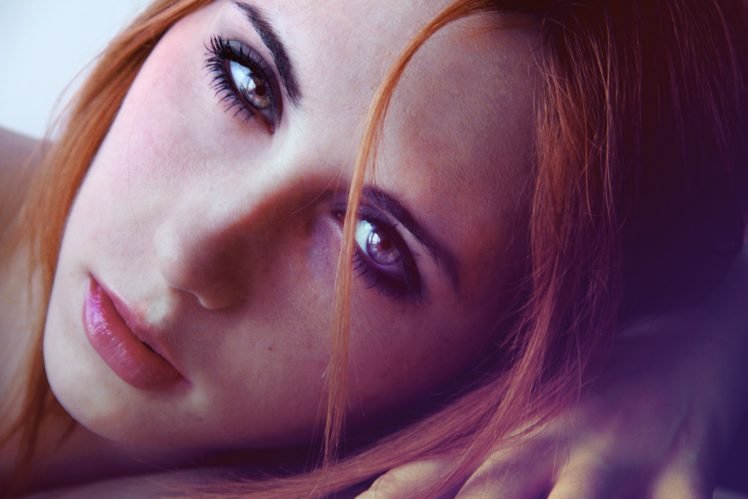 women, Closeup, Makeup, Redhead HD Wallpaper Desktop Background