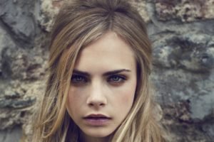 Cara Delevingne, Women, Blonde, Lips, Face, Model, Looking at viewer