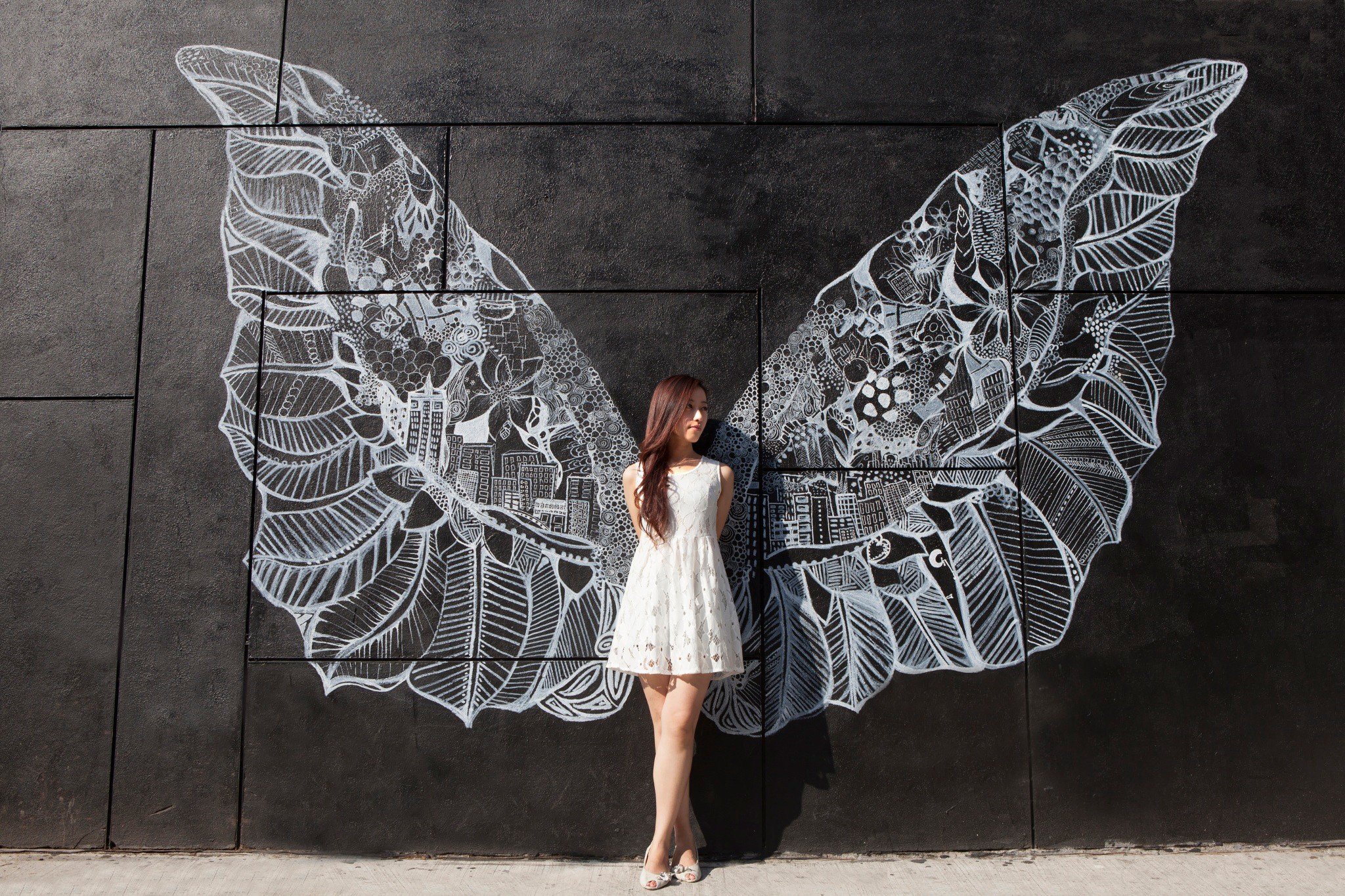 women, Angel, Model Wallpaper