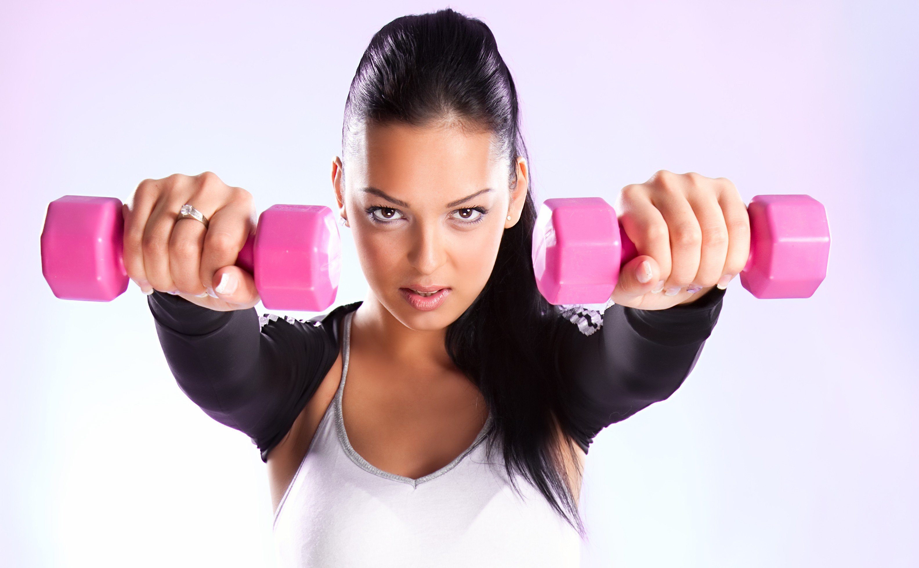 sports, Model, Women, Dumbbells, Fitness model HD Wallpapers / Desktop ...