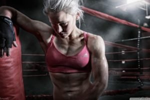 boxing, Women, Armpits