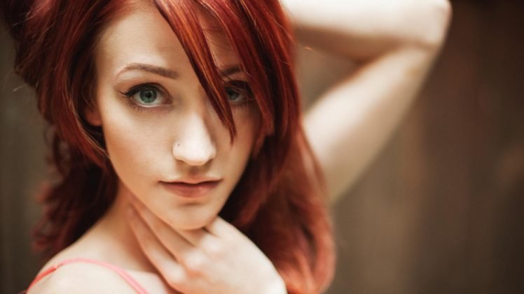 Lindsaychelle Suicide, Redhead, Model, Eyes HD Wallpaper Desktop Background