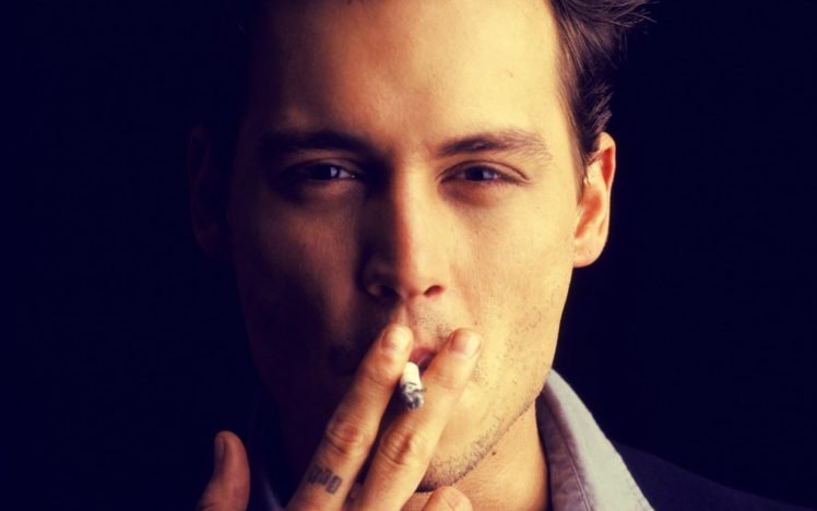 Johnny Depp, Tattoo, Smoke, Men HD Wallpaper Desktop Background