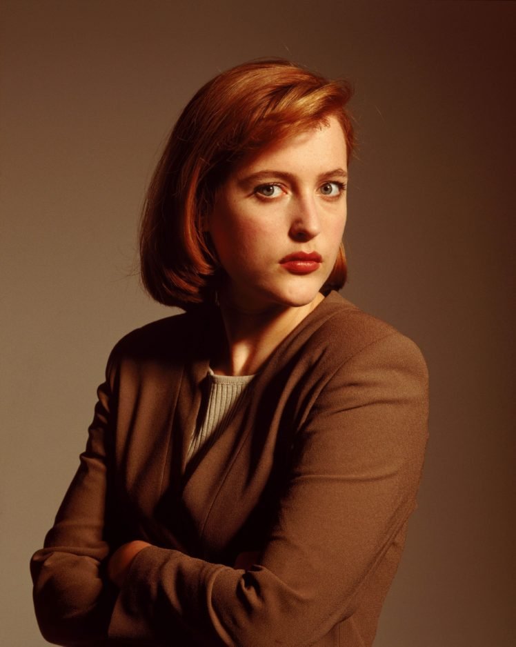 Gillian Anderson, The X Files, Arms crossed, Dana Scully, Redhead HD Wallpaper Desktop Background
