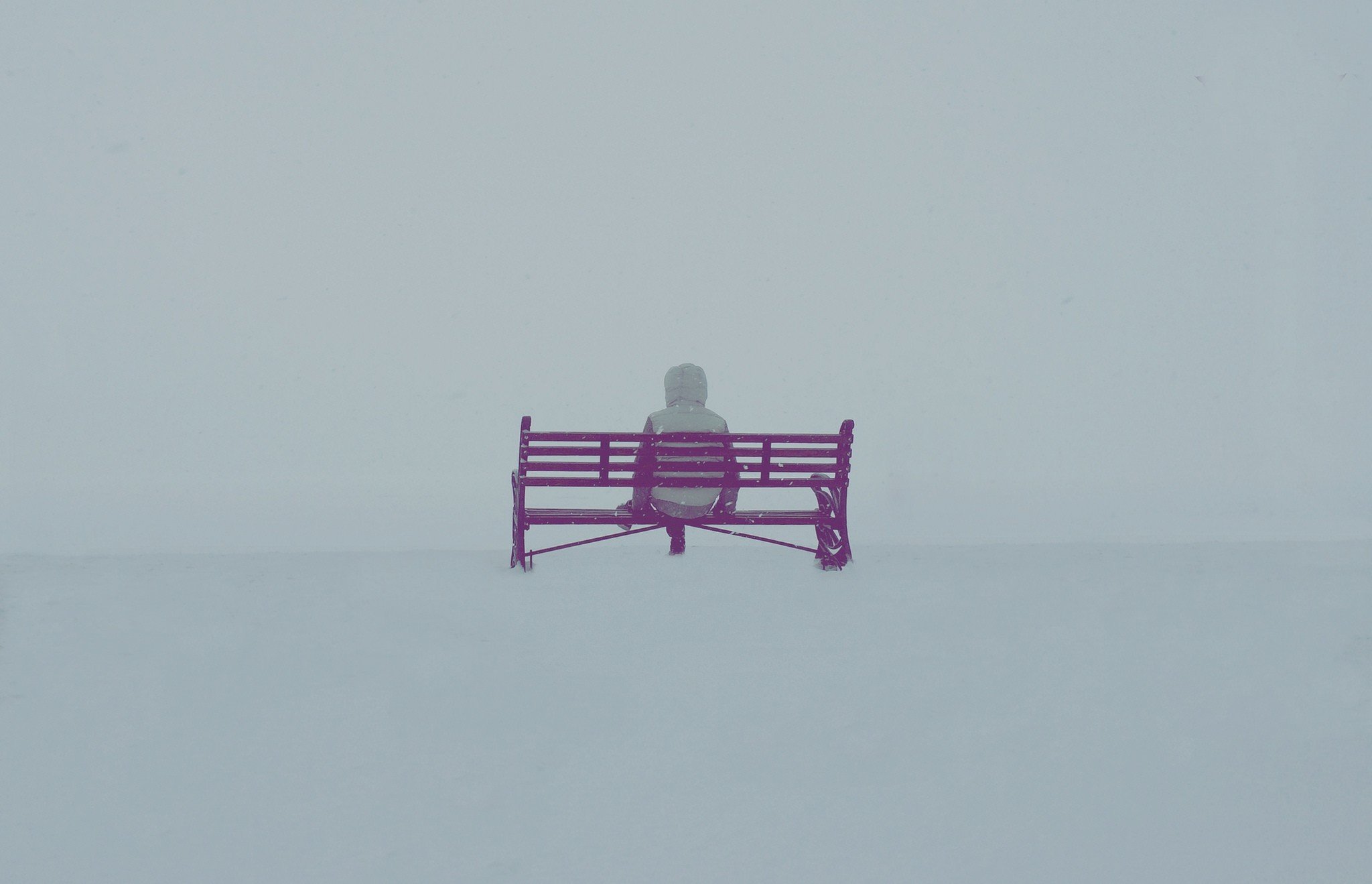 bench, People, Landscape, Winter, Snow Wallpaper