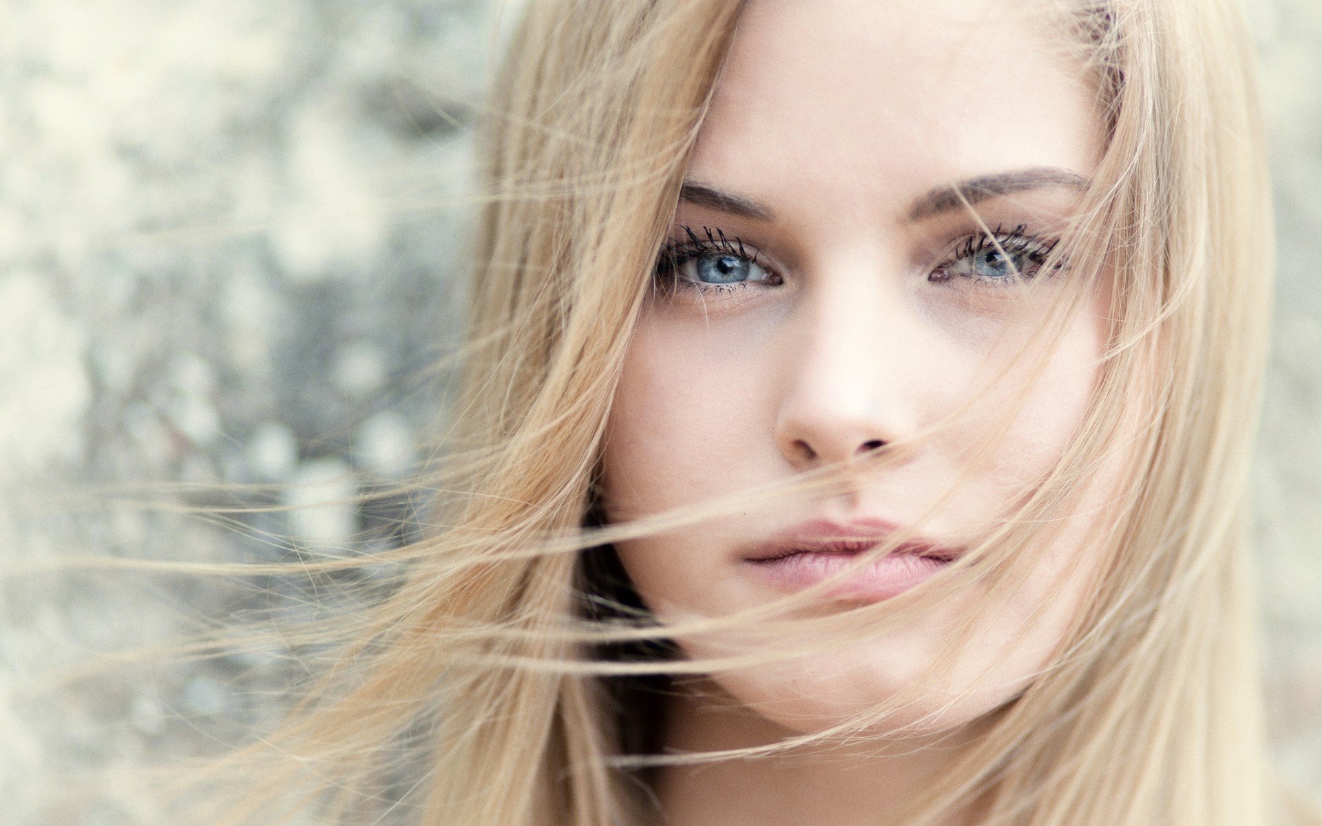model, Blonde, Blue eyes Wallpaper