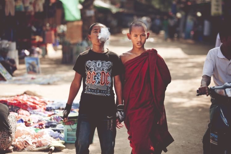 children, Monks, Burma HD Wallpaper Desktop Background
