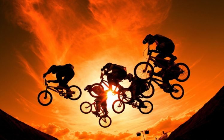 men, Bicycle, Sun, Sports HD Wallpaper Desktop Background