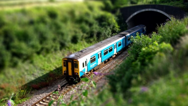 train, Toys, Tilt shift HD Wallpapers / Desktop and Mobile Images & Photos