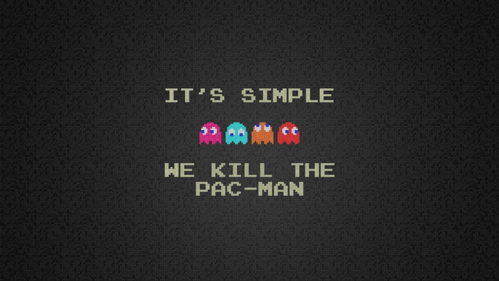 Pacman, Minimalism Wallpaper