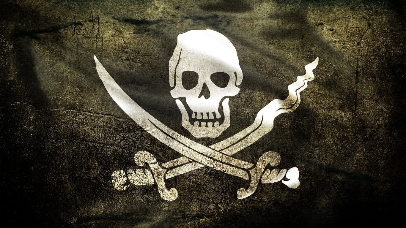 skull and bones, Jolly Roger Wallpaper