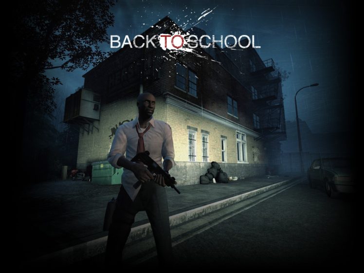 Left 4 Dead 2, Back To School, Game Mod, Steam (software), Weapon, Rifles, Left 4 Dead HD Wallpaper Desktop Background