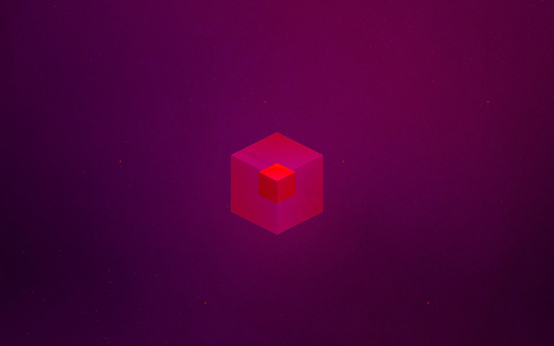 cube, Simple, Purple Wallpaper