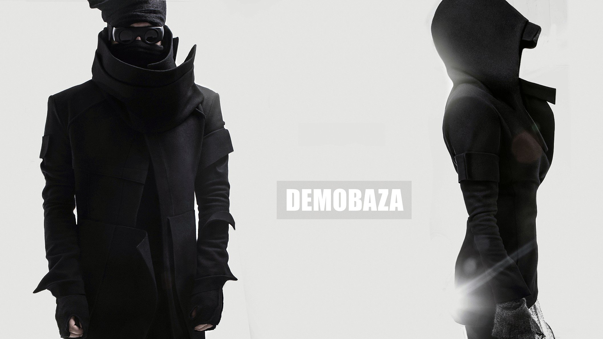demo, Demobaza, Fashion, Belgium, Black clothing, Clothing, Futuristic, Hoods Wallpaper