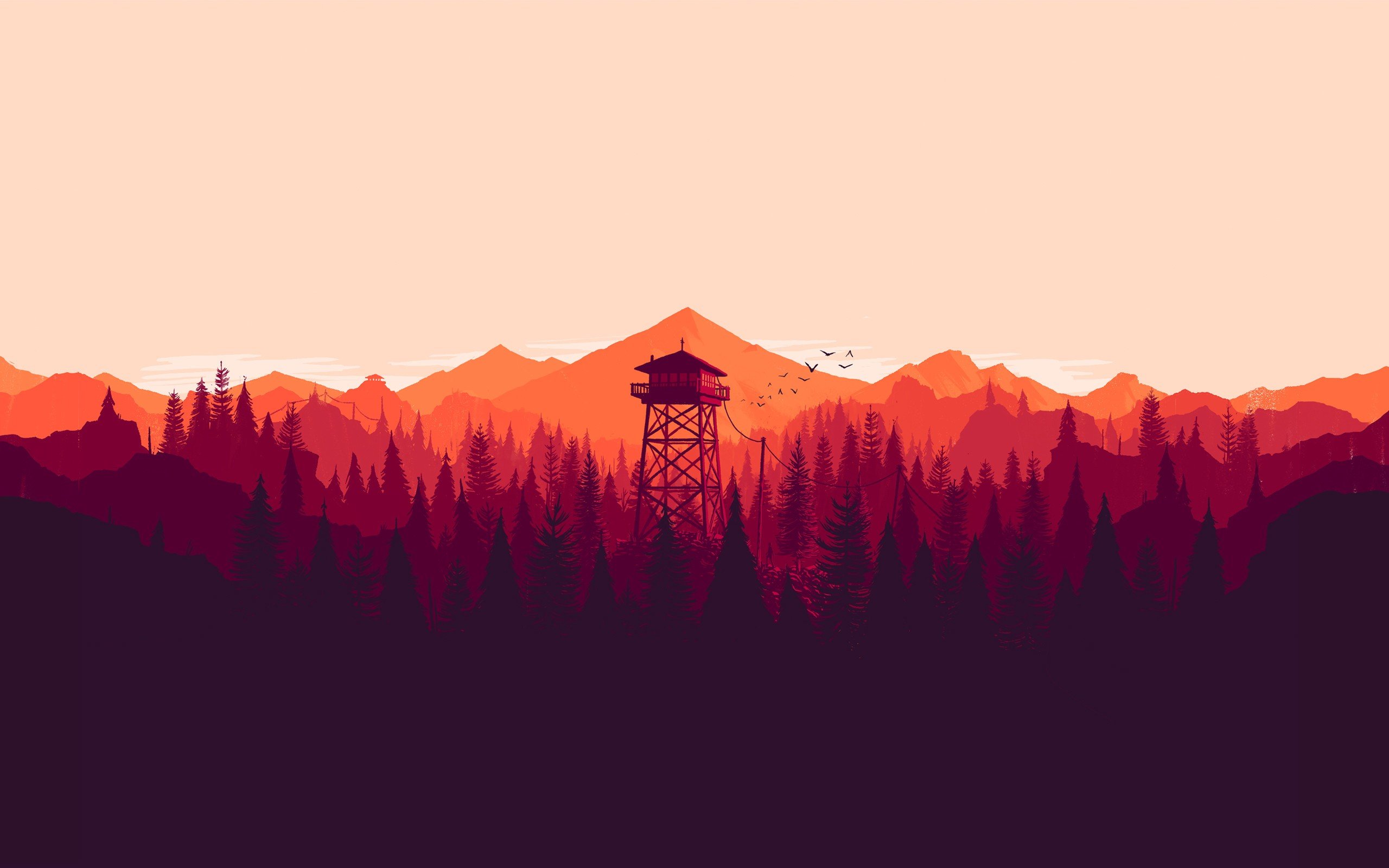 fire lookout tower Wallpaper