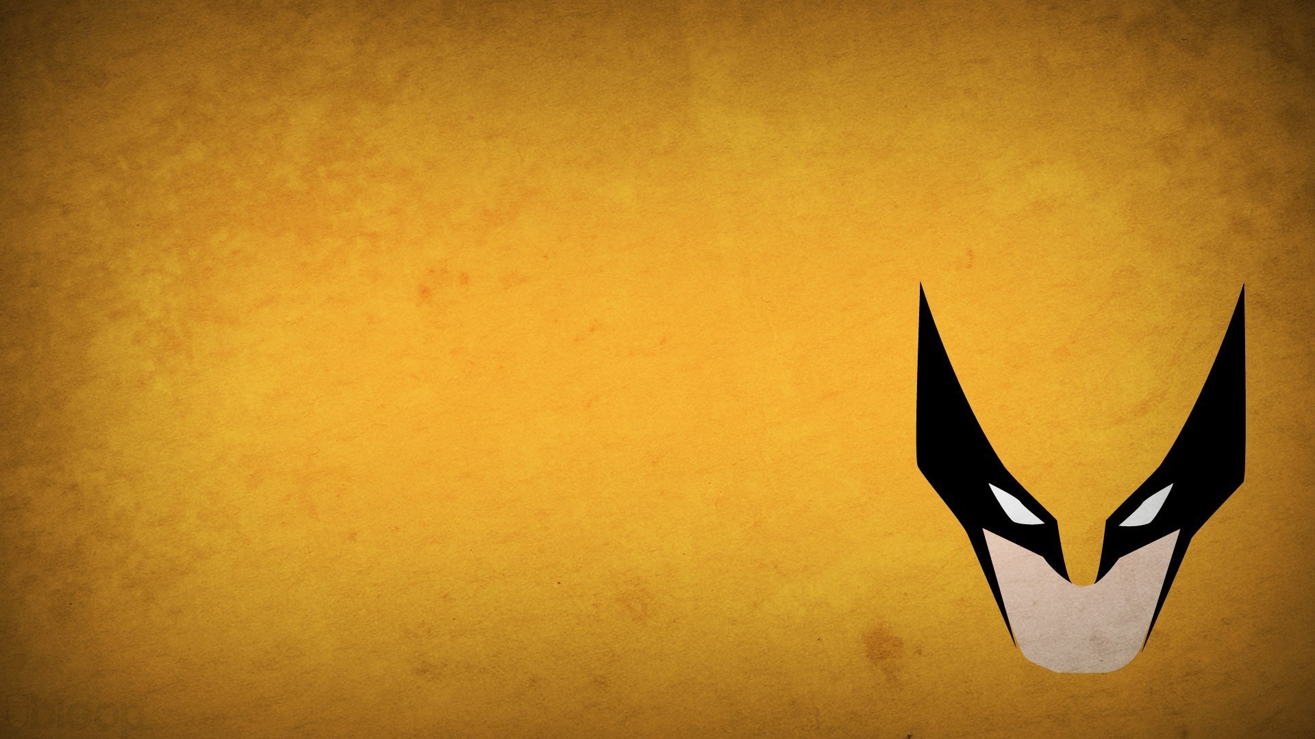 Wolverine, Minimalism, Blo0p, Yellow background Wallpaper