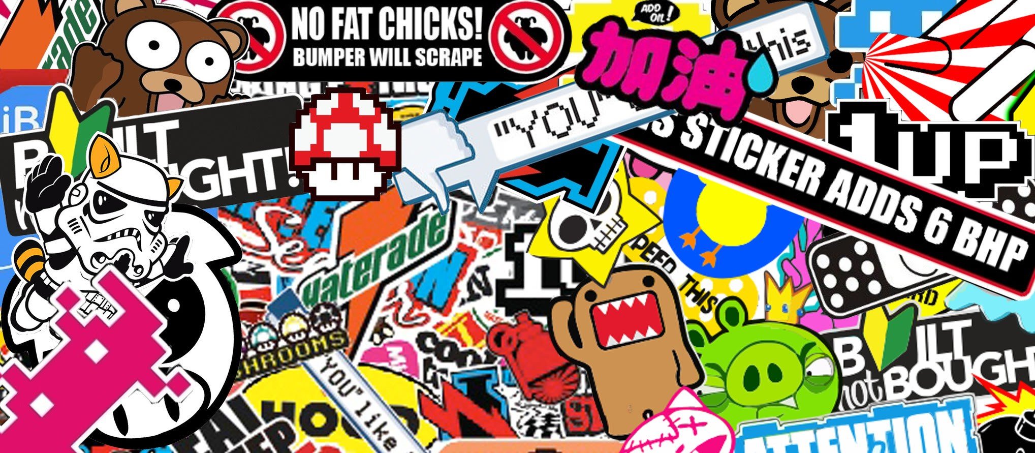 Sticker Bomb, Sticks, Bomb Wallpaper