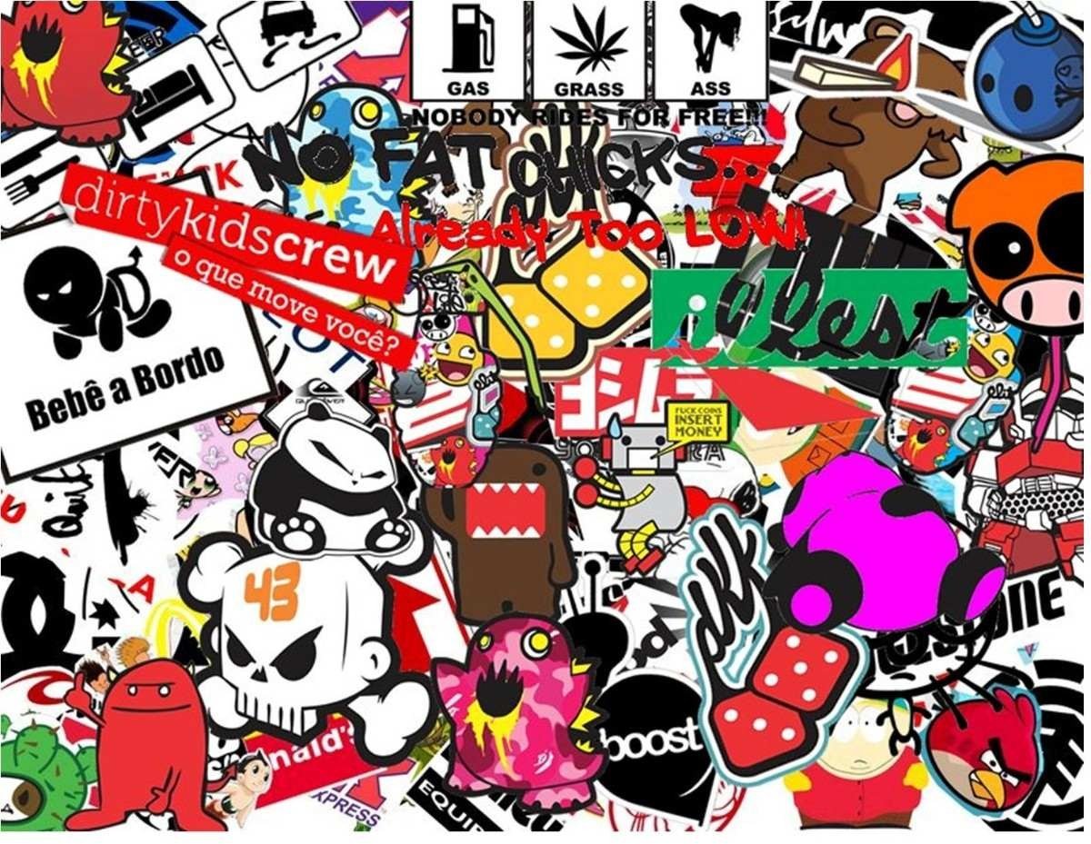 Sticker Bomb, Sticks, Bomb Wallpaper