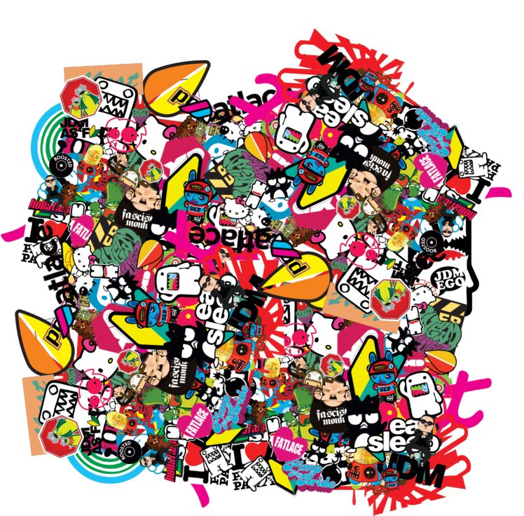 Stickerbomb Wallpaper  Download to your mobile from PHONEKY