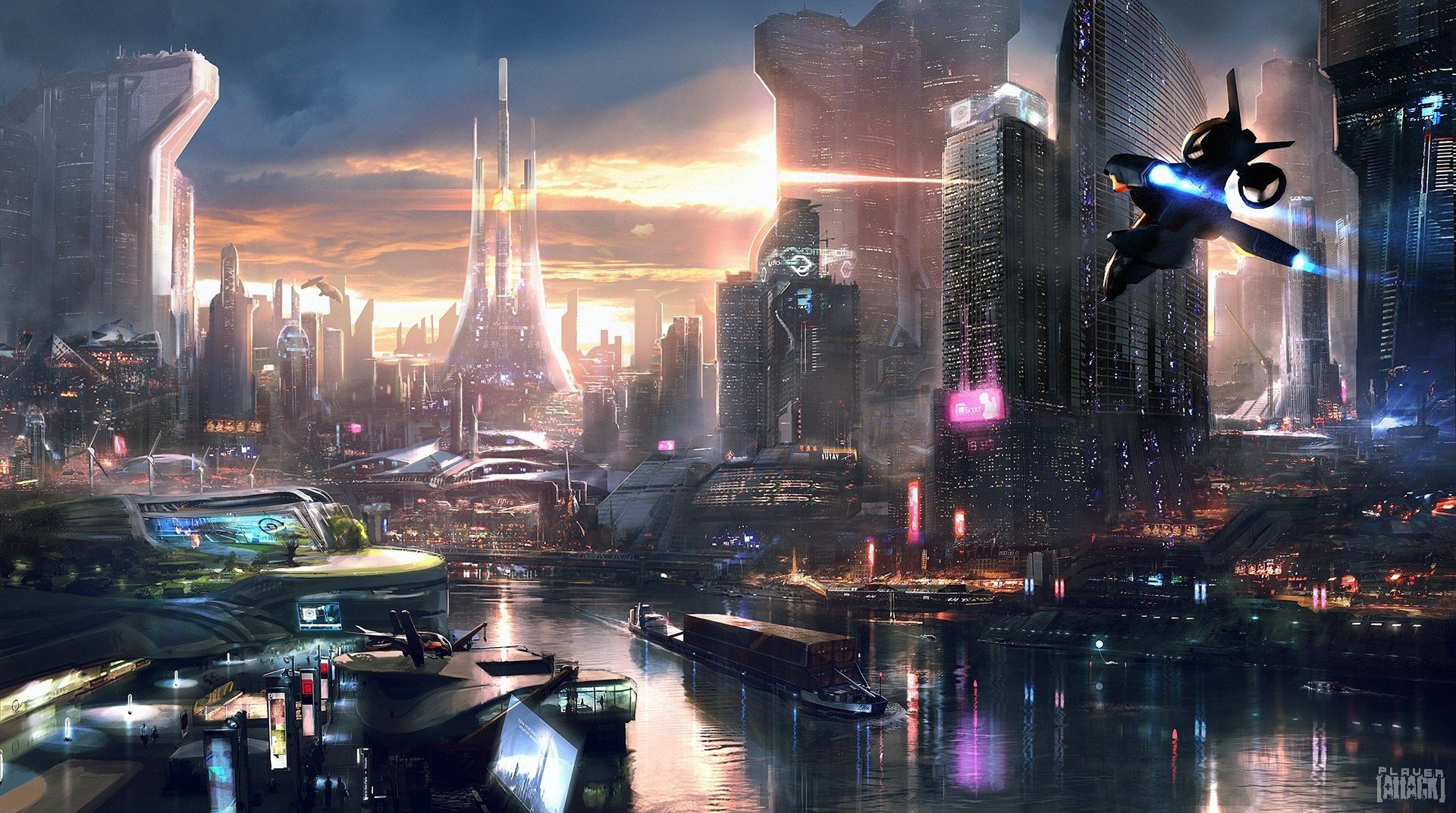 cyberpunk, Science fiction, Futuristic Wallpaper
