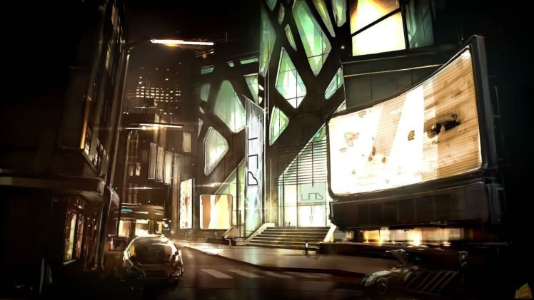 cyberpunk, Deus Ex: Human Revolution, Concept art HD Wallpaper Desktop Background