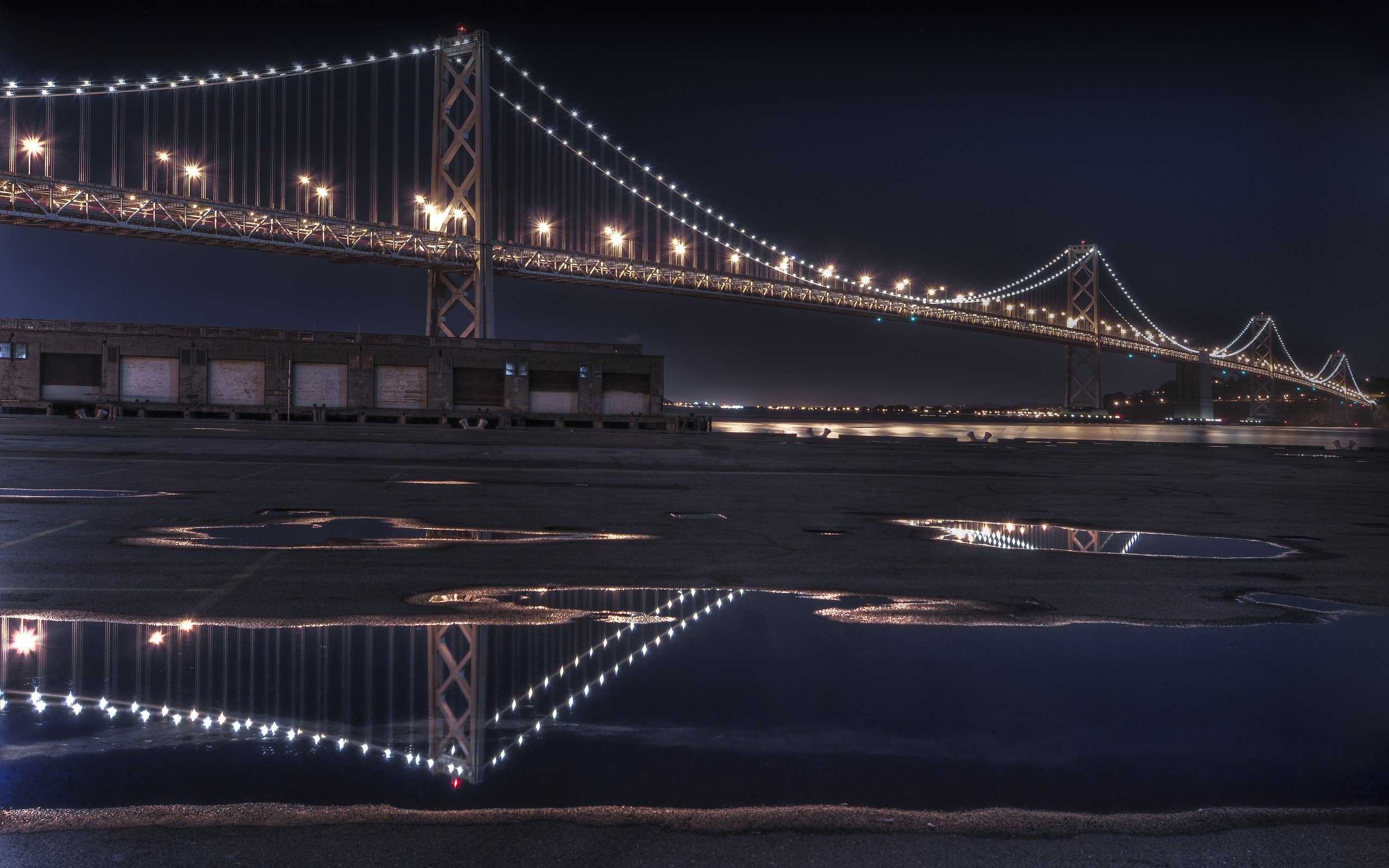 bridge, Night Wallpaper