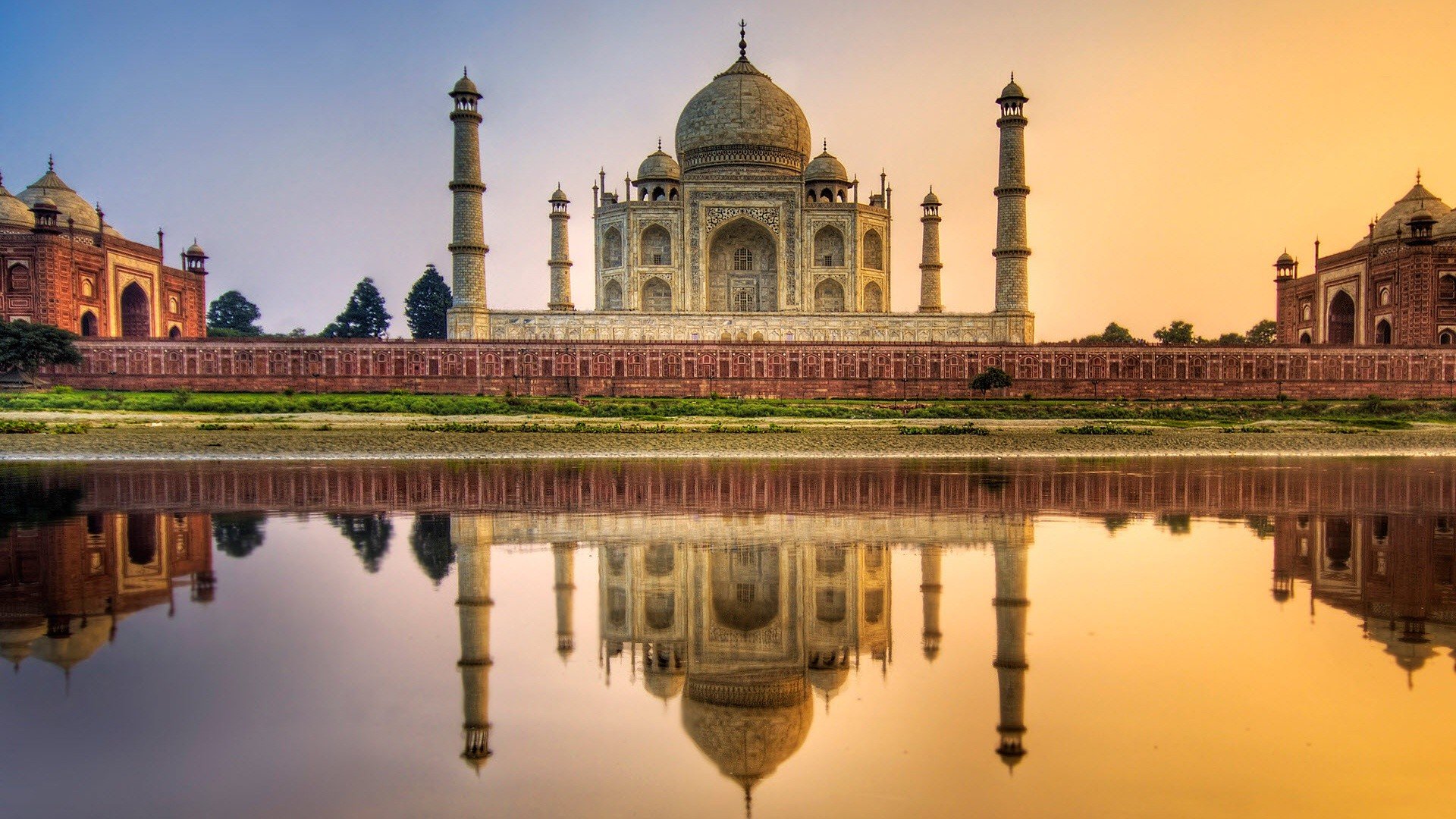 reflection, Taj Mahal Wallpaper