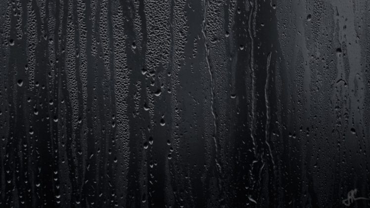 Rain Window Sill Water Drops Bokeh Window Water On