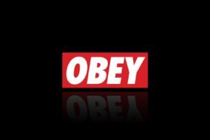 obey, Red, Black, Brand, Logo