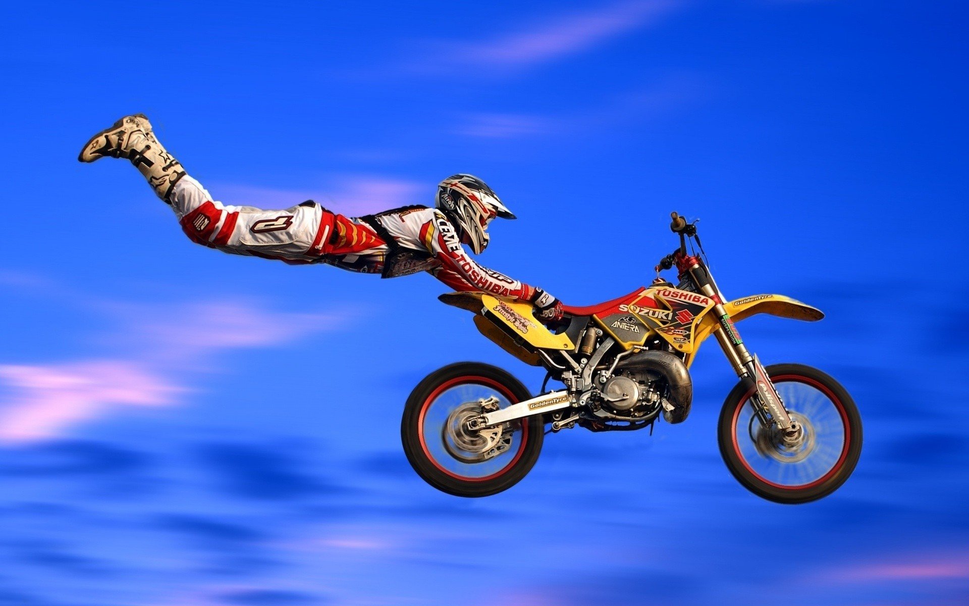 motocross, Jumping Wallpaper