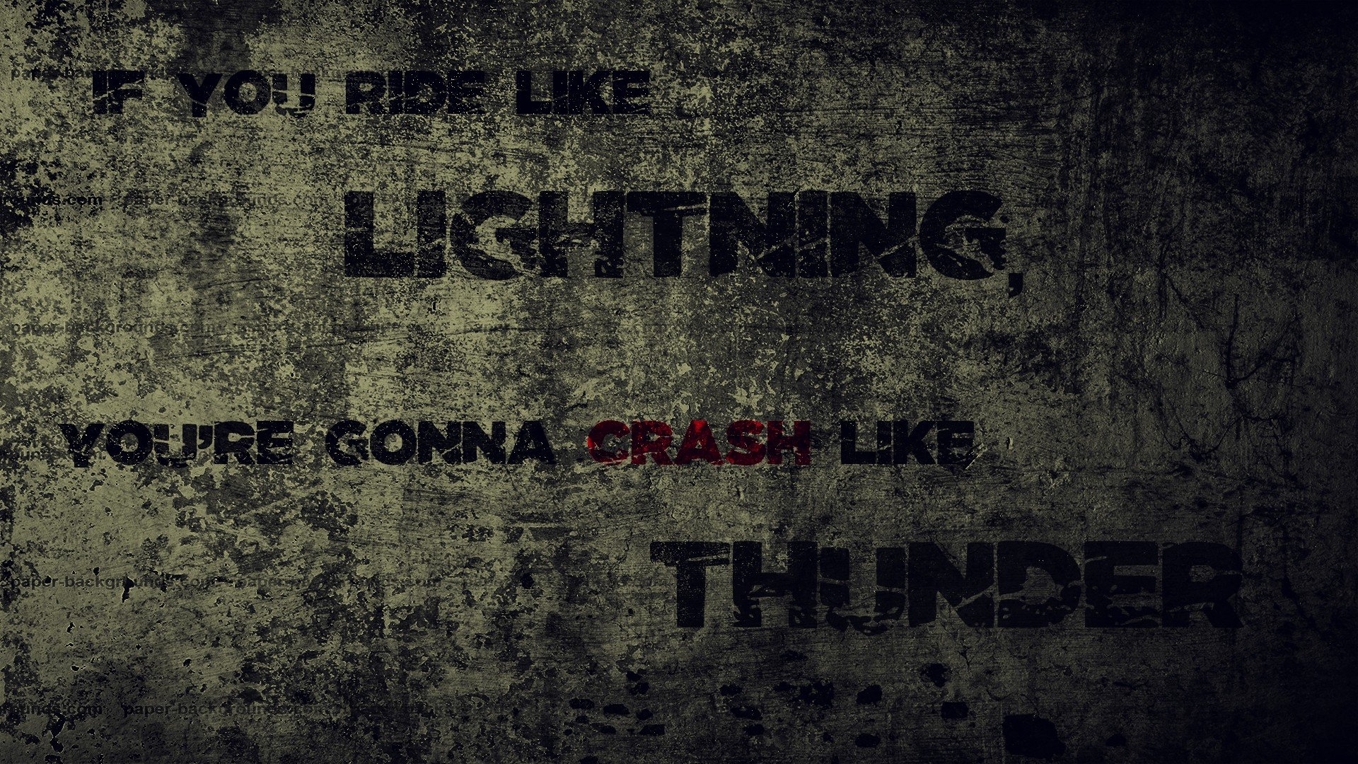 thunder, Lightning, Crash, Motivational Wallpaper