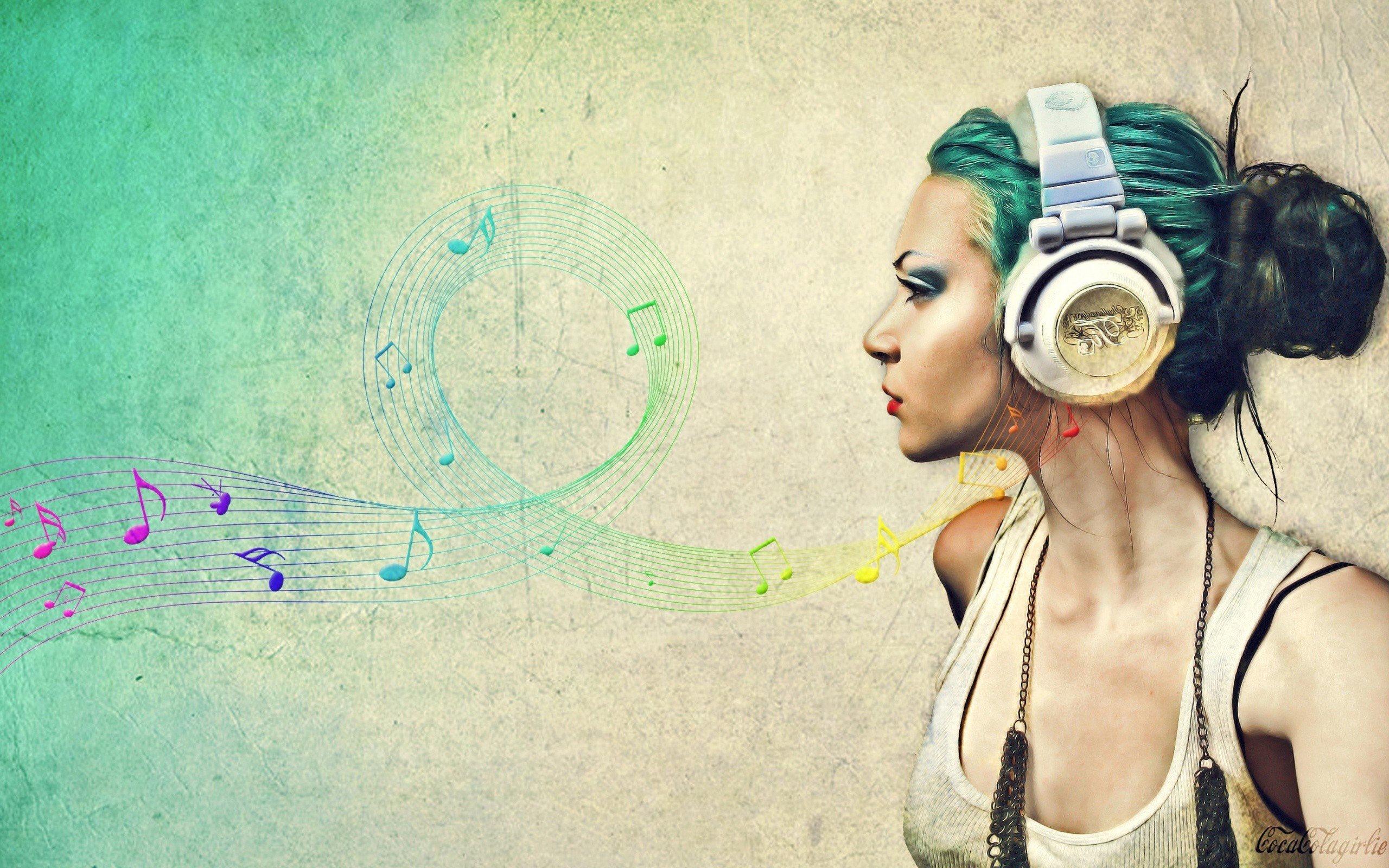 music, Headphones Wallpaper