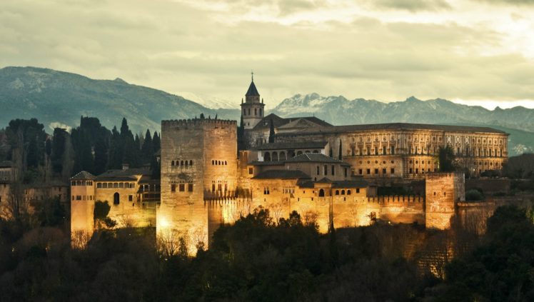 Spain, Alhambra, Fortress, Granada HD Wallpaper Desktop Background