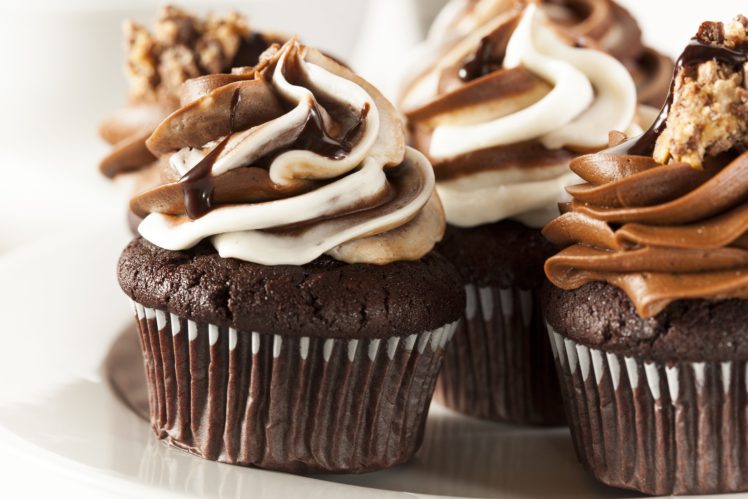 chocolate, Cupcakes, Desserts HD Wallpaper Desktop Background